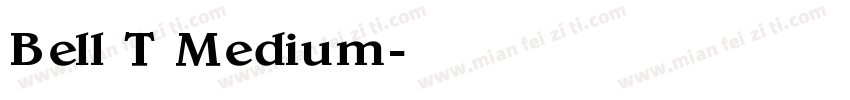 Bell T Medium字体转换